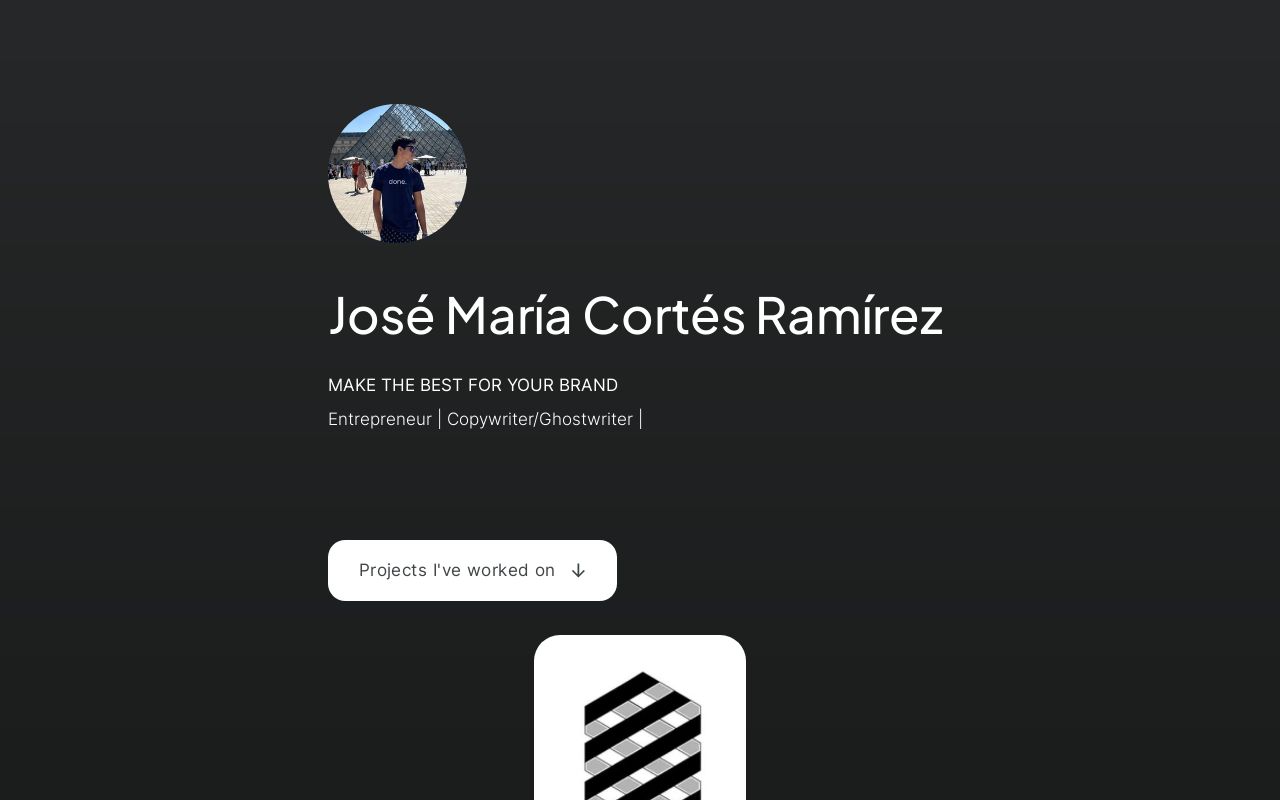 Carrd profile picture for @josemaria